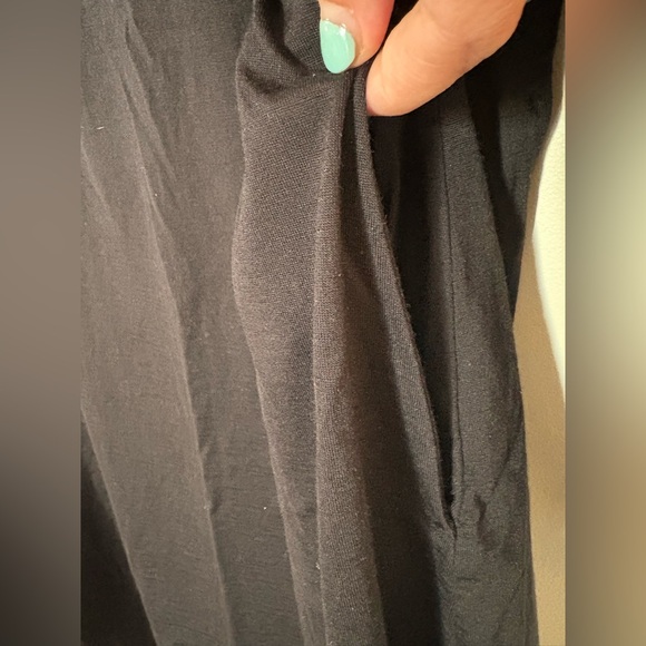 Wool& wool and rowena swing dress merino wool black size XL - Picture 4 of 7